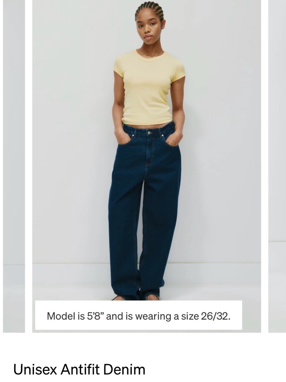 KOTN Unisex Antifit Denim Jeans NWT